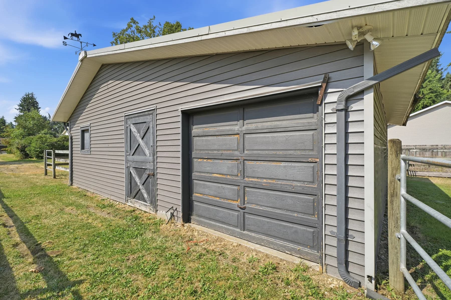 Acreage with barn and shop, frame 12