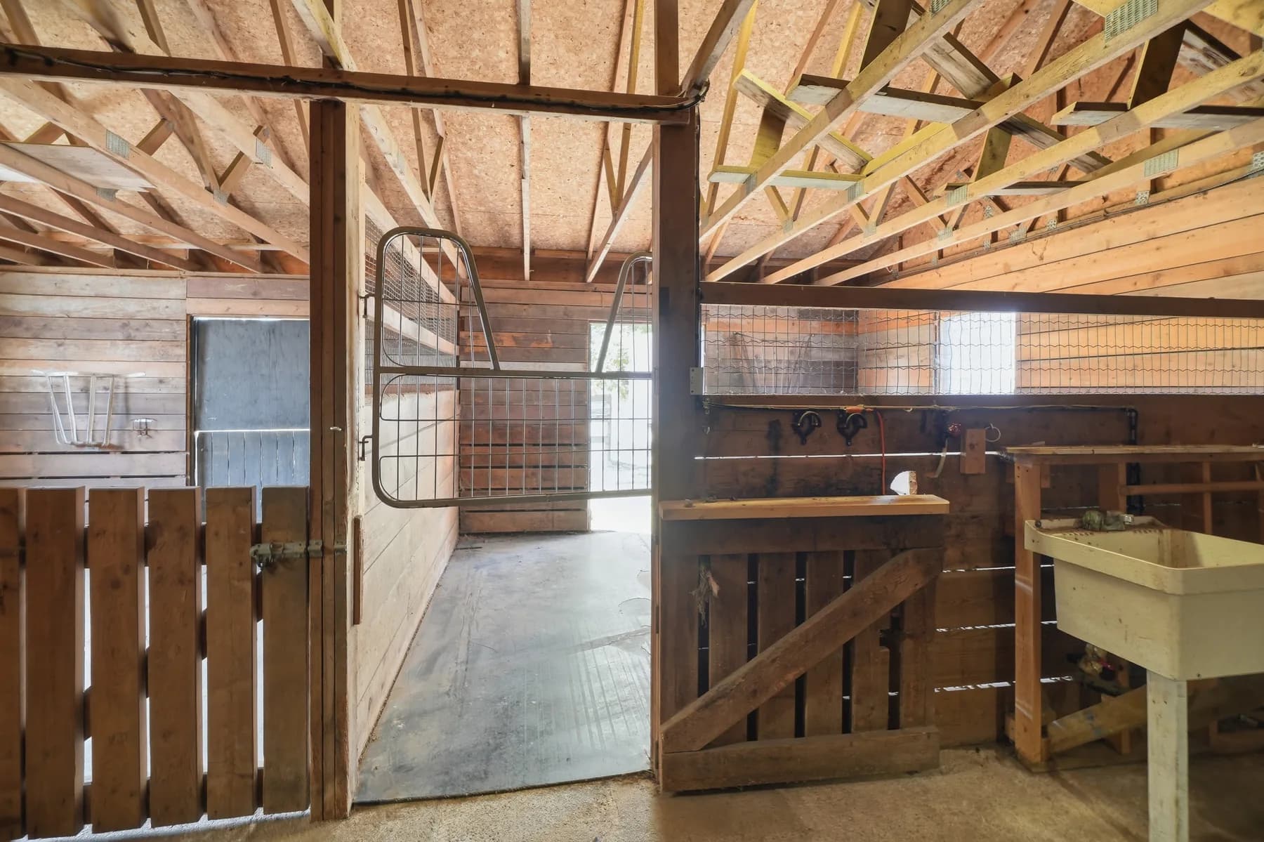 Acreage with barn and shop, frame 13